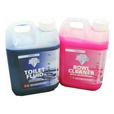 Blue Diamond 2L Double Pack Toilet Fluid & Bowl Cleaner