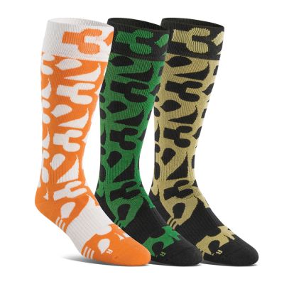 ThirtyTwo Mens Cut Out 3-pack Socks 23/24