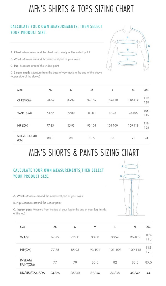 Salomon Mens Size Chart